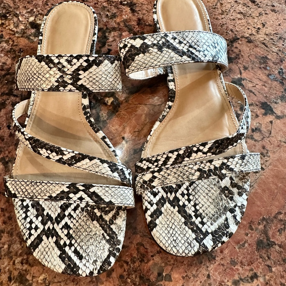 Stylish Snake Print Sandals